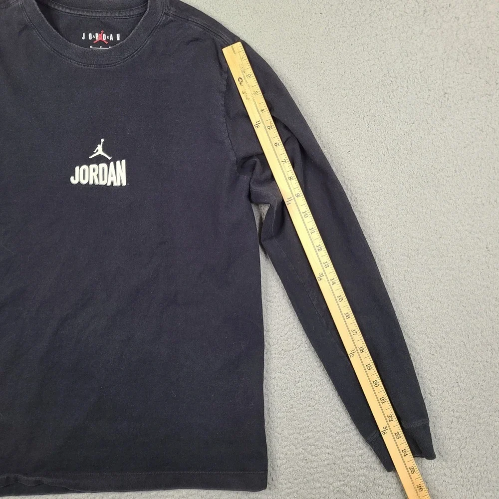 Jordan Shirt Mens Small Black Long Sleeve Air Jordan Flight Club Graphic Tee